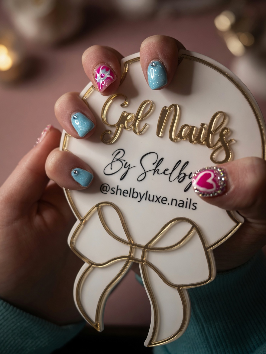 Gel Nails by Shelby — signature pastel and pink design